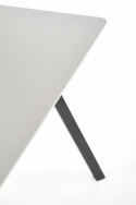 Table à manger \'Barlog\' 140x80cm - Gris/Noir