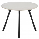Table à manger \'Barlog\' Ronde 100cm - Gris/Noir