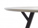 Table à manger \'Barlog\' Ronde 100cm - Gris/Noir