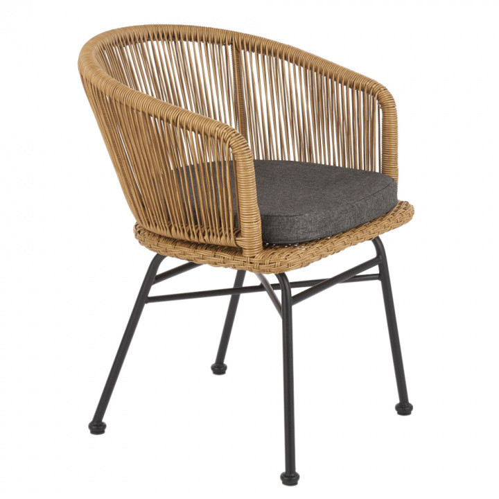 Chaise \'Country\' - Nature/Noir dans le groupe Meubles / Mobilier de jardin / Chaises de jardin chez Reforma (2010001177548)