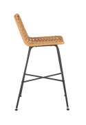 Tabouret \'Cane\' - Nature/Noir