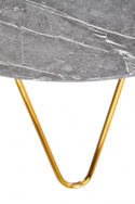 Table à manger \'Bonello\' Ronde 120cm - Or/Gris