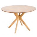 Table à manger \'Nicolas\' Ronde 120cm - Nature