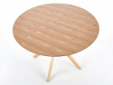 Table à manger \'Nicolas\' Ronde 120cm - Nature