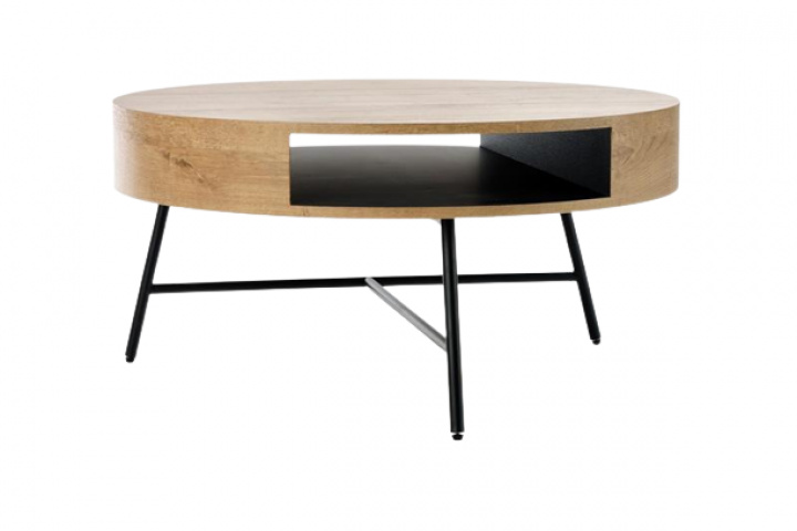 Table basse \'Vansbro\' - Chêne/Noir dans le groupe Meubles / Tables / Table basse chez Reforma (2010001184973)