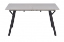 Table à manger \'Viksten\' 140-180x80cm - Noir/Gris