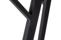 Table à manger \'Viksten\' 140-180x80cm - Noir/Gris