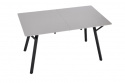 Table à manger \'Viksten\' 140-180x80cm - Noir/Gris