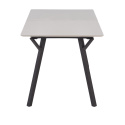 Table à manger \'Viksten\' 140-180x80cm - Noir/Gris