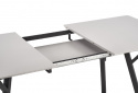 Table à manger \'Viksten\' 140-180x80cm - Noir/Gris