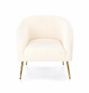 Fauteuil \'Grifon\' - Blanc/laiton