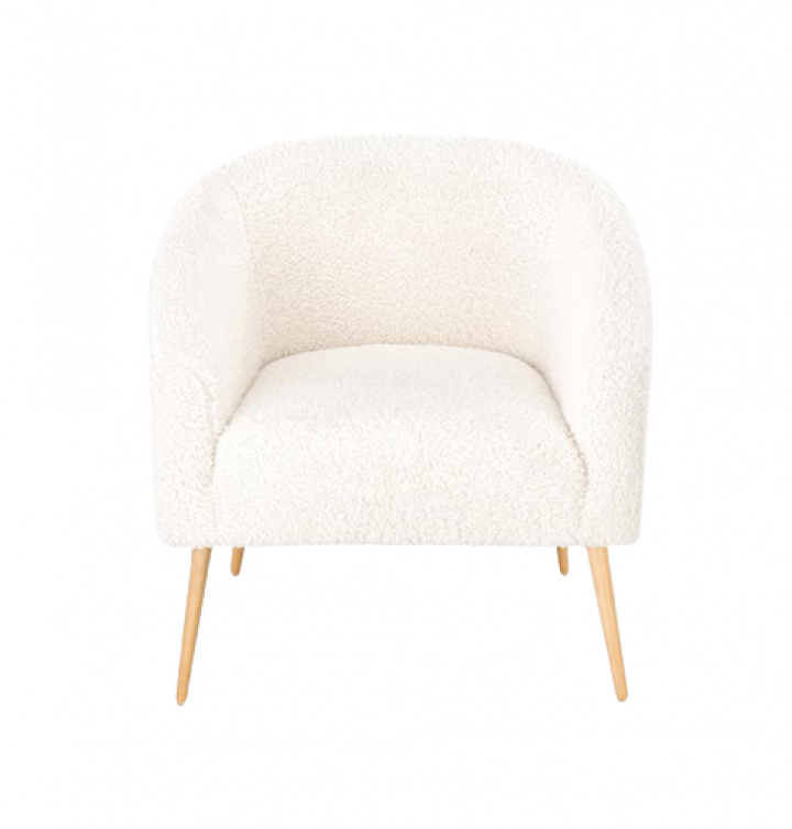Fauteuil \'Lugnet\' - Crème/Nature dans le groupe Meubles / Meubles d\'assise / Fauteuils chez Reforma (2010001189350)