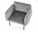 Fauteuil \'Cabra\' - Gris / Noir