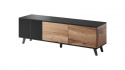 Meuble TV \'Othem\' small - Noir/Chêne