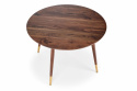 Table à manger \'Prime\' Ronde 110cm - Noyer
