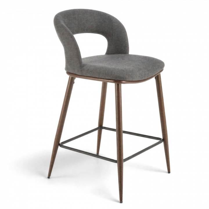 Tabouret de bar \'Vestby\' - Gris/marron dans le groupe Meubles / Meubles d\'assise / Tabourets de bar chez Reforma (2010001196266)