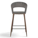 Tabouret de bar \'Vestby\' - Gris/marron