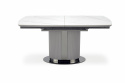 Table à manger \'Dancan\' 160-220cm - Gris/marbre