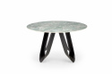 Table à manger \'Giovanni\' Ronde 135cm - Vert/noir