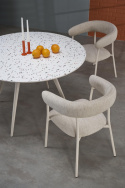 Table à manger \'Aramis\' ronde 120cm - Blanc