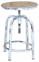 Tabouret pivotant Vintage - Blanc