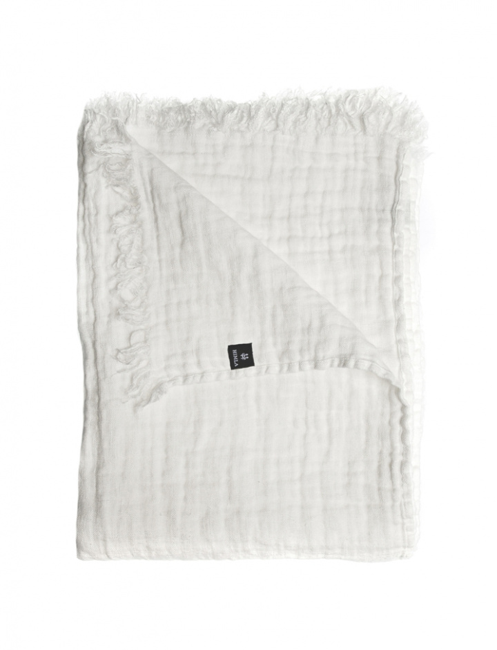 Plaid \'Hannelin\' 130x170 - Blanc dans le groupe Décoration / Textiles / Plaids & couvertures chez Reforma (20691702-02)