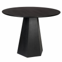 Table à manger \'Pilar\' Ronde 100cm - Noir