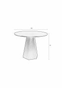 Table à manger \'Pilar\' Ronde 100cm - Noir