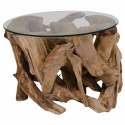 Table basse \'Grand Canyon\' - Naturel/Verre