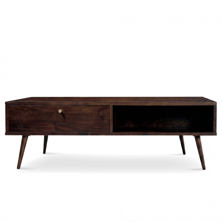Table basse \'Prime\' - Noyer/Laiton dans le groupe Meubles chez Reforma (2102)