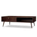 Table basse \'Prime\' - Noyer/Laiton