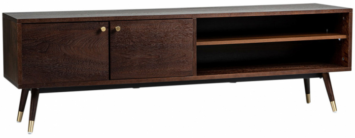 Meuble TV \'Prime\' - Noyer/Laiton dans le groupe Meubles / Étagères & rangement / Meubles TV chez Reforma (2103)