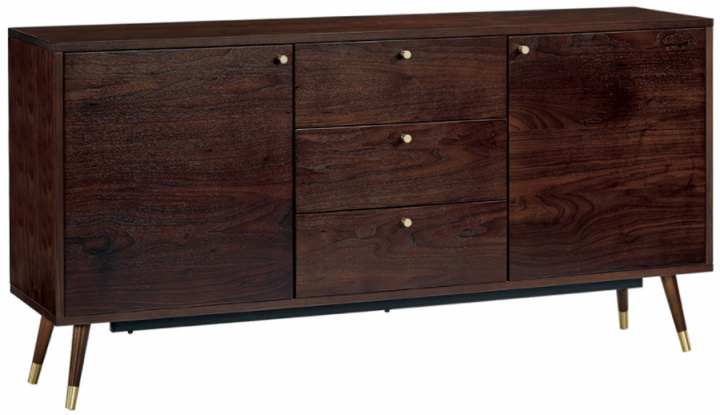 Meuble TV/Commode \'Prime\' - Noyer/Laiton dans le groupe Meubles / Étagères & rangement / Meubles TV chez Reforma (2107)