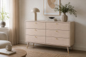 Commode \'Prime\' 6 tiroirs - Chêne blanc