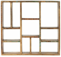 Étagère murale \'Unique\' - Bois recyclé/Vintage