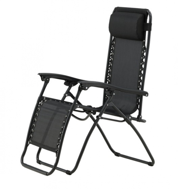 Chaise longue \'Antibes\' - Noir dans le groupe Meubles / Mobilier de jardin / Chaises longues & lits de soleil chez Reforma (2133-408)