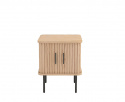 Table de nuit \'Holmvik\' - Naturel/Noir