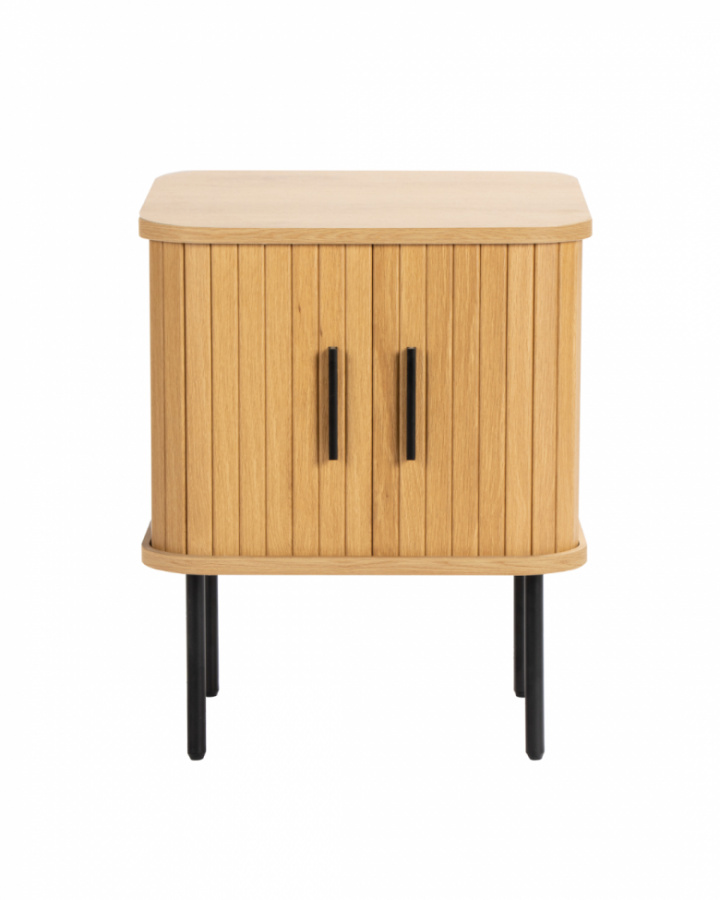 Table de nuit \'Holmvik\' - Naturel/Noir dans le groupe Meubles / Tables / Tables de chevet chez Reforma (2257-natur-svart)