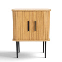 Table de nuit \'Holmvik\' - Naturel/Noir