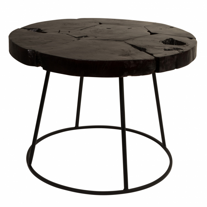 Table d\'appoint \'Kraton\' - Noir/Marron dans le groupe Meubles / Tables / Table basse chez Reforma (2300044)