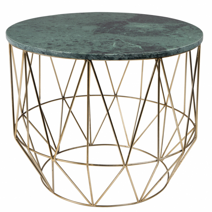 Table d\'appoint \'Boss\' - Vert/ Laiton dans le groupe Meubles / Tables / Tables d\'appoint chez Reforma (2300100)