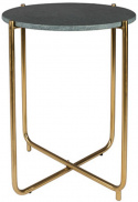 Table d\'appoint \'Timpa\' - Marbre vert/Laiton