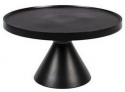 Table basse/Table d\'appoint \'Floss\' Ronde 60cm - Noir