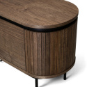 Meuble TV \'Kärra\' 160x40cm - Noyer/Noir