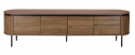 Meuble TV \'Kärra\' 200x40cm - Noyer/Noir
