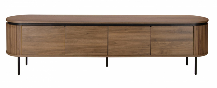 Meuble TV \'Kärra\' 200x40cm - Noyer/Noir dans le groupe Meubles / Étagères & rangement / Meubles TV chez Reforma (2373-walnut)