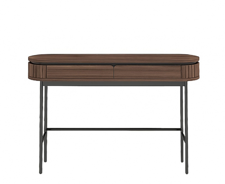 Bureau \'Kärra\' - Noyer/Noir dans le groupe Meubles / Tables / Bureaux chez Reforma (2378-walnut-svart)