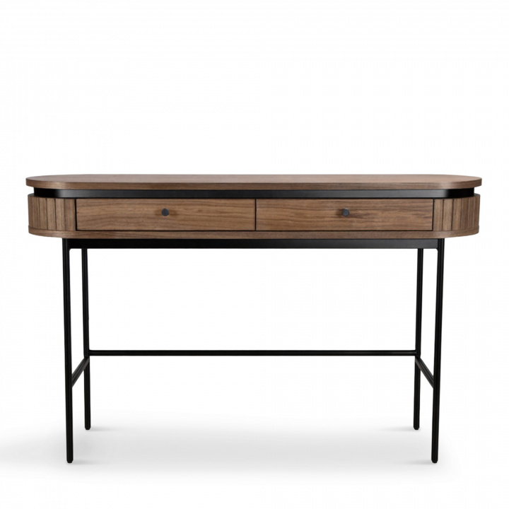 Bureau \'Kärra\' - Noyer/Noir dans le groupe Meubles / Tables / Bureaux chez Reforma (2378-walnut-svart)