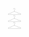 Hanger \'Wire\' 3-pack - Light gray
