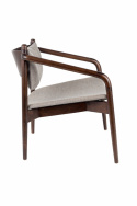 Chaise \'Torrance\' - Noyer/Beige